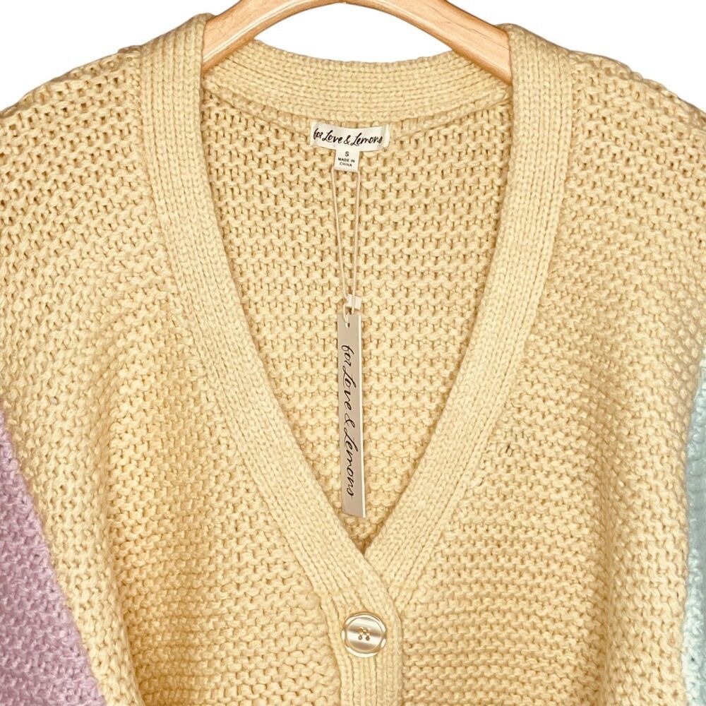 For Love & Lemons Pastel Kerry Cropped Cardigan - Picture 3 of 13